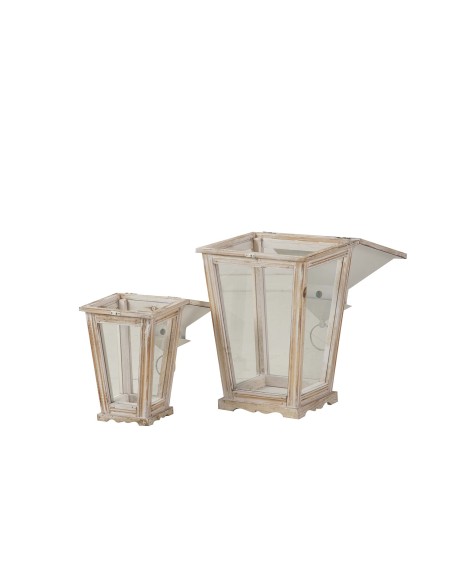 Faroles de Madera Beige