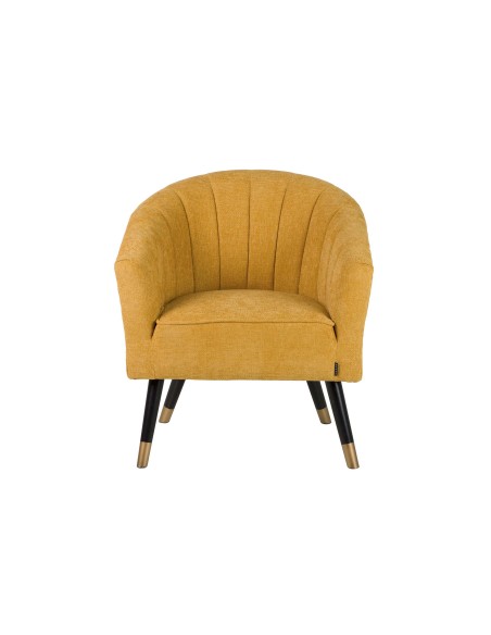 Butaca amarilla en chenilla