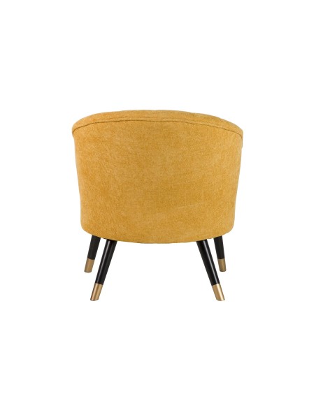 Butaca amarilla en chenilla