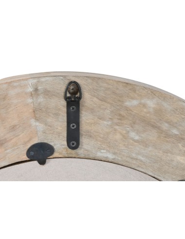 Espejo madera de mango redondo