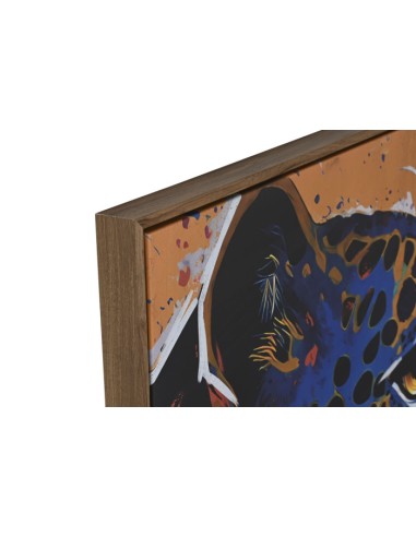 Cuadro lienzo de leopardo