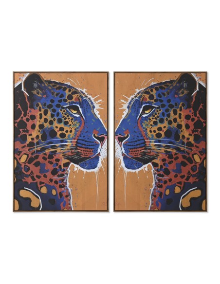 Cuadro lienzo de leopardo