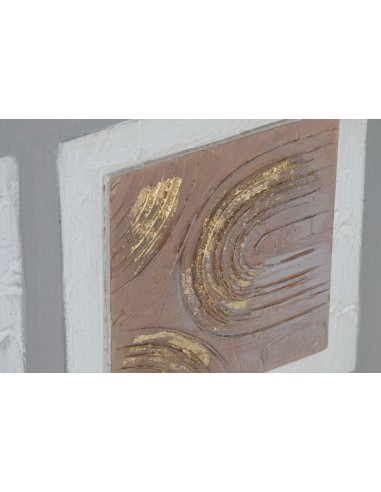 Cuadro pintado en lienzo con relieve