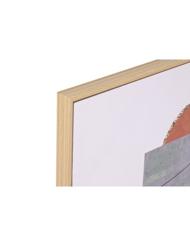 Cuadro lienzo abstracto con moldura