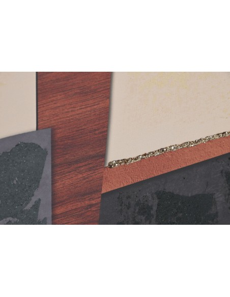 Cuadro lienzo abstracto con moldura