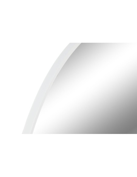 Espejo moldura metal fina blanca