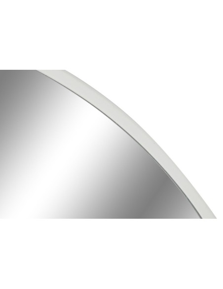 Espejo moldura metal fina blanca