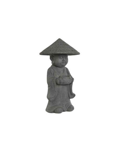 Figura de monje gris con sombrero