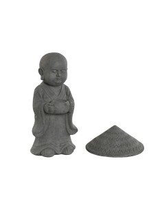 Figura de monje gris con sombrero 2
