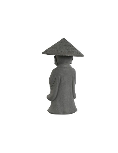 Figura de monje gris con sombrero