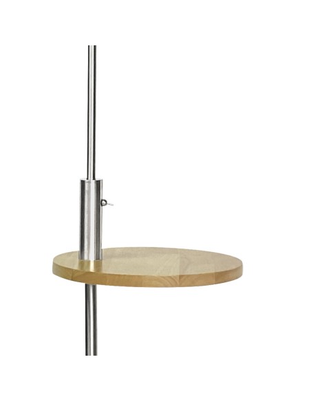 Lampara de pie plata con puerto USB