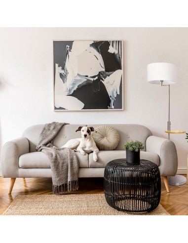 Lampara de pie plata con puerto USB