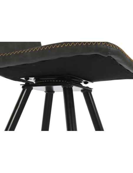 Taburete giratorio gris Oscuro