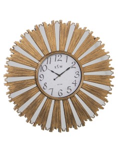 Reloj de pared Oro y Espejos