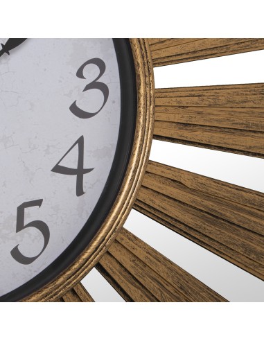 Reloj de pared Oro y Espejos