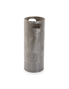 Paragüero metal plateado