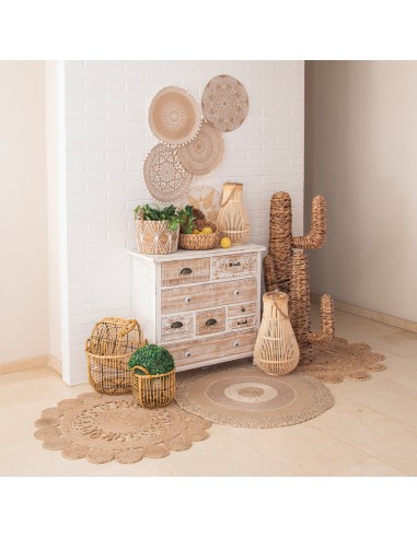 Farol de Ratán y Bambú grande