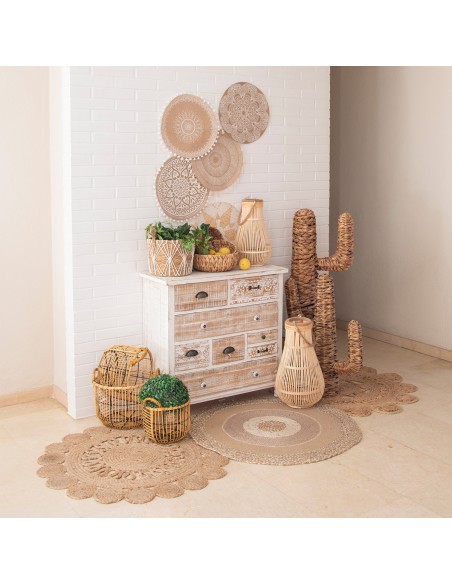 Farol de Ratán y Bambú grande