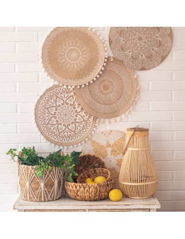 Farol de Ratán y Bambú mediano