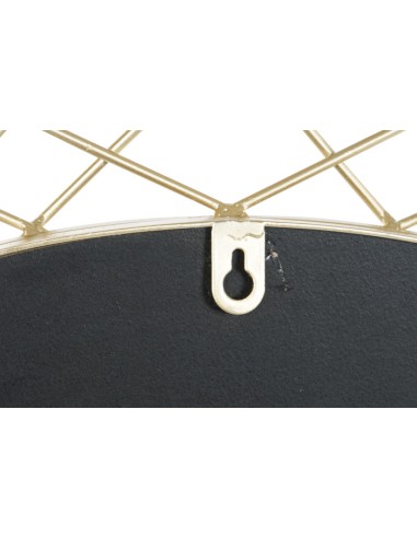 Espejo de metal en dorado