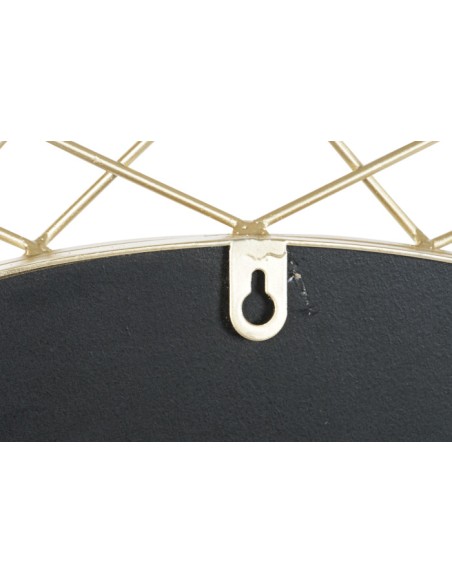 Espejo de metal en dorado