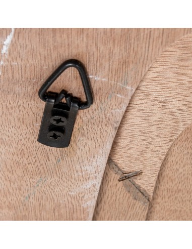 Espejo de pared madera blanco envejecido