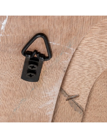 Espejo de pared madera blanco envejecido