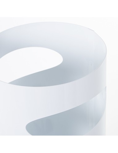 Paragüero de metal blanco redondo