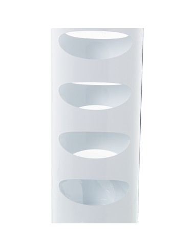 Paragüero de metal blanco redondo