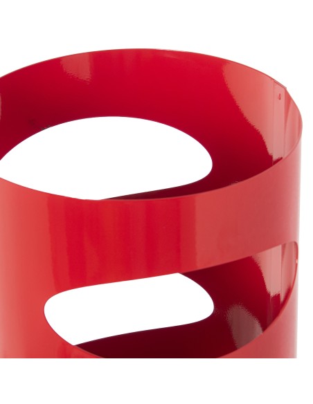 Paragüero metal rojo redondo