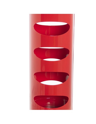 Paragüero metal rojo redondo