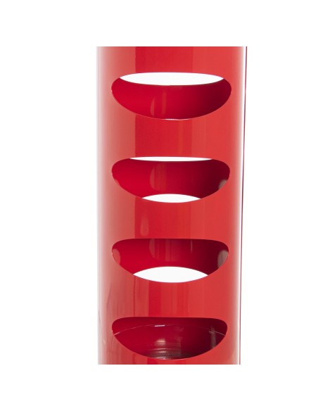 Paragüero metal rojo redondo