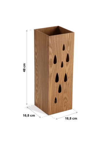 Paragüero Madera Gotas imagen con medidas