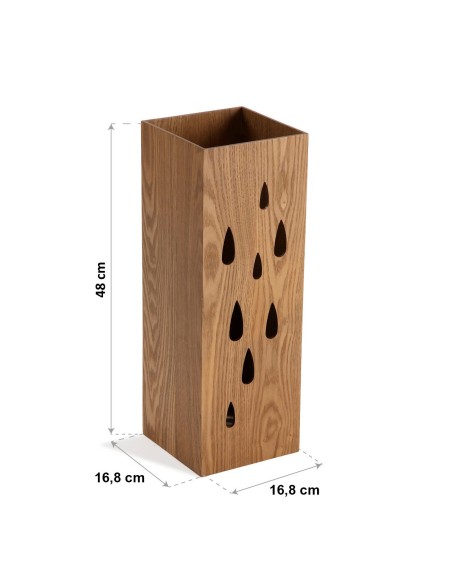 Paragüero Madera Gotas imagen con medidas