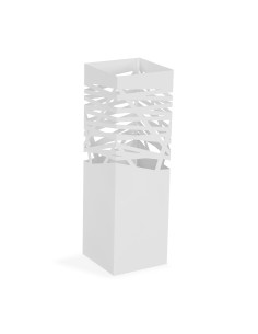 Paragüero Blanco Rulo metal