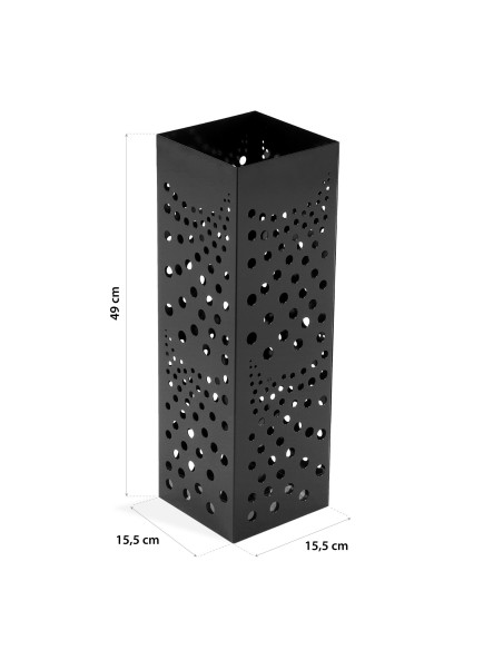 Paragüero negro Topos metálico