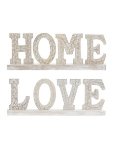 Decoración de madera de mango love/home