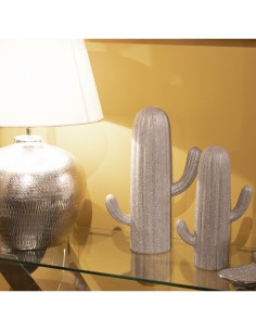 Figura cactus plata pequeño 2