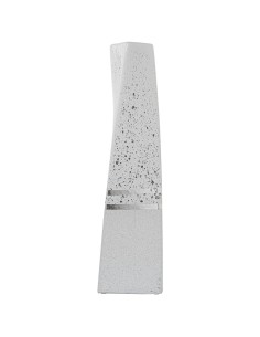 Jarrón plata y blanco grande