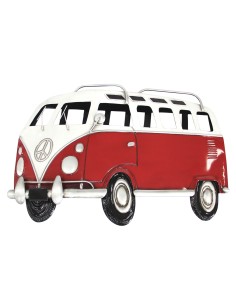 Decoracion de pared bus rojo