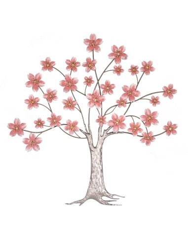 Decoración de pared árbol rosa