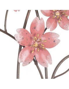 Decoración de pared metálica Árbol rosa 2