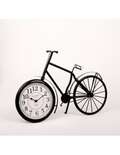 Reloj forma bicicleta negra