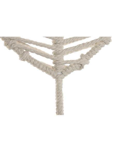 Hoja decorativa de metal blanca