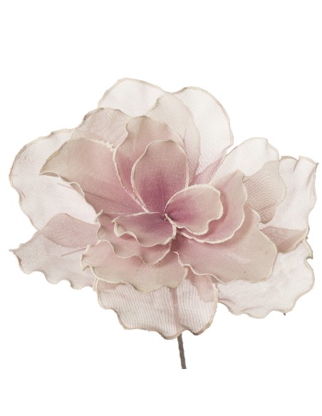 Flor artificial rosa grande