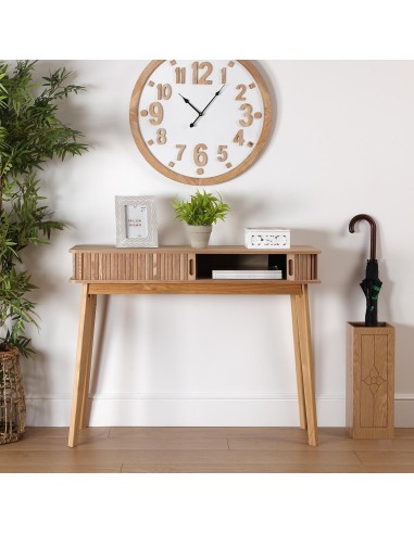 Mueble de entrada 2 cajones natural