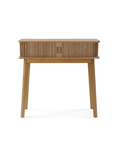 Consola 2 cajones madera natural