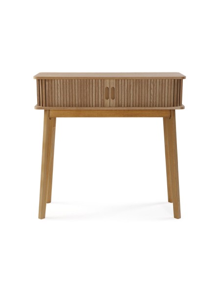 Consola 2 cajones madera natural