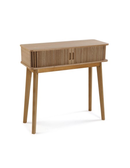 Consola 2 cajones madera natural