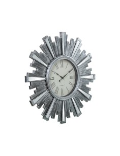 Reloj de pared en resina plateado 2